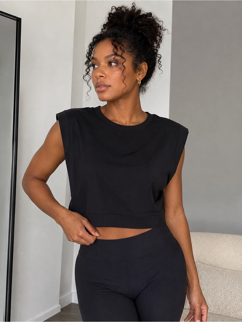 HALARA Black Muscle Tee